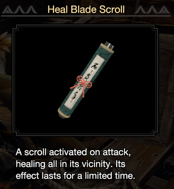 Healing Blade Scroll